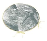 Sedák Adéla kulatý hladký Šedá,Bílá 79/234 průměr 40 cm