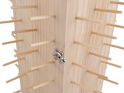 Dřevěný stojan na nitě otočný s úložným prostorem, výška 44 cm