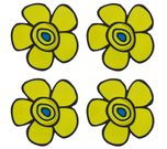 Podtácek sada 4 ks Žlutá 1100/057 10x10 cm - 4ks