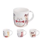 Hrnek PSI A KOČKY, 4ks O0132 - dia 8,5 x 9 cm