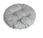 Sedák Adéla prošívaný kulatý Šedá,Bílá 62/227 průměr 40 cm