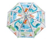 Dětský průhledný vystřelovací deštník dinosaurus