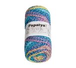 Příze PAPATYA COTTON BLEND batik Bílá,Modrá,Zelená 1010 100g / 225 m