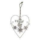 Srdce s andělem K2052/1 - 11,5 x14,2 x 0,8 cm