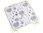 Sedák DITA hladký Šedá,Červená,Bílá 34/405 40x40 cm