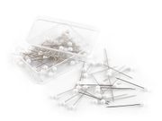 Špendlíky s Plastovou Hlavičkou - 32mm, Bílé