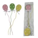 Zápich velikonoční vajíčko, 3 ks, K4774 - 6.5×39