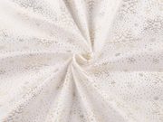 Dekorační samet / velvet vánoční se zlatým potiskem METRÁŽ