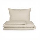 Hotelové povlečení atlas hladký s hotelovou kapsou světle béžové