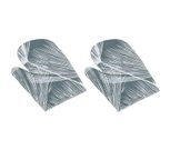 Kuchyňská chňapka - 2ks Šedá,Bílá CH/234 28x18 cm