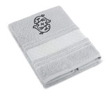 Froté ručník mozaika se znamením RYBY Šedá 123/042