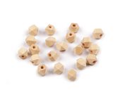 Dřevěné korálky nelakované 8x8 mm 20 kusů