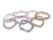 Náramek pružný z broušených korálků triangl s AB efektem