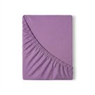 Saténové prostěradlo s gumou fialové