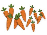 Dřevěná mrkev k aranžování