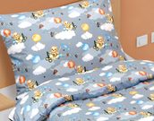 Povlečení bavlněné Junior Šedá 90/009 140x200, 70x90 cm