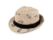 Dětský letní klobouk / slamák auta