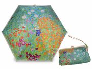 Dámský mini skládací deštník s pouzdrem