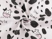Bavlněná plenkovina / mušelín kravička METRÁŽ