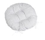 Sedák Adéla prošívaný kulatý Šedá,Bílá 62/905 průměr 40 cm