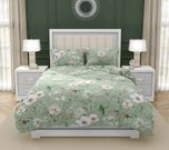 Bavlněné povlečení DELUX MAGNÓLIE zelená