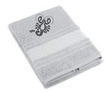 Froté ručník mozaika se znamením ŠTÍR Šedá 123/042