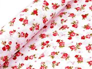 Bavlněná látka / plátno růže METRÁŽ