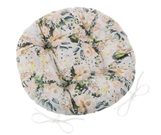 Sedák EMA kulatý prošívaný Smetanová 62/529 průměr 40 cm