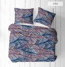 Povlečení hladká bavlna LUX - Palmy 140x200+70x90 cm