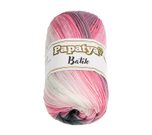 Příze PAPATYA BATIK Bílá,Šedá,Růžová 554-21 100g / 360 m