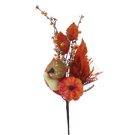 Podzimní dekorační větev s dýní P2331