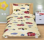 Povlečení bavlněné Junior Žlutá 90/027 140x200, 70x90 cm