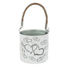 Svícen na jednu svíčku srdce K4448/2 - dia 11 x 10 cm