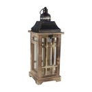 MALÁ Dřevěná lucerna D6489/A - 43 cm