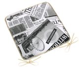 Sedák EMA hladký Černá,Bílá 34/566 40x40 cm