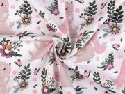 Bavlněná plenkovina / mušelín králík METRÁŽ