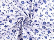 Bavlněná látka / plátno rostliny / květy METRÁŽ