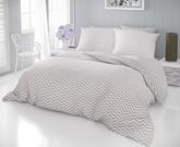 Bavlněné povlečení CROSS béžové 200x200, 70x90cm