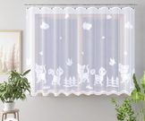 Dětská kusová záclona Kočička 150x415 cm