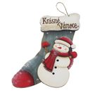 Vánoční dekorace k zavěšení D7483 - 21 × 1.5 × 31 cm