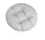 Sedák Adéla prošívaný kulatý Šedá,Bílá 62/904 průměr 40 cm