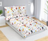 Povlečení flanelové Modrá,Cihlová,Bílá 12/146 140x200, 70x90 cm