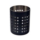 Stojan na příbory nerez BLACK O0356 - pr.10,5cm,v.13cm