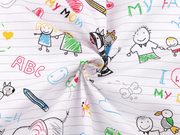 Bavlněná látka / plátno sešit / omalovánka METRÁŽ