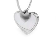 Náušnice z nerezové oceli kruhy srdce