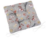 Sedák EMA prošívaný Šedá,Béžová 41/527 40x40 cm