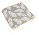 Sedák Adéla hladký Šedá,Bílá 34/237 40x40 cm