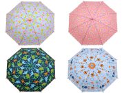 Dětský vystřelovací deštník duha, dino, raketa, kočka