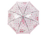 Dětský průhledný vystřelovací deštník kočka