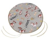 Sedák EMA kulatý hladký Šedá,Béžová 79/527 průměr 40 cm